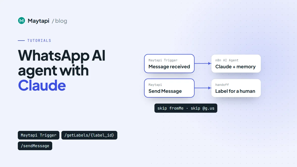 Build a WhatsApp AI Agent with n8n and Claude