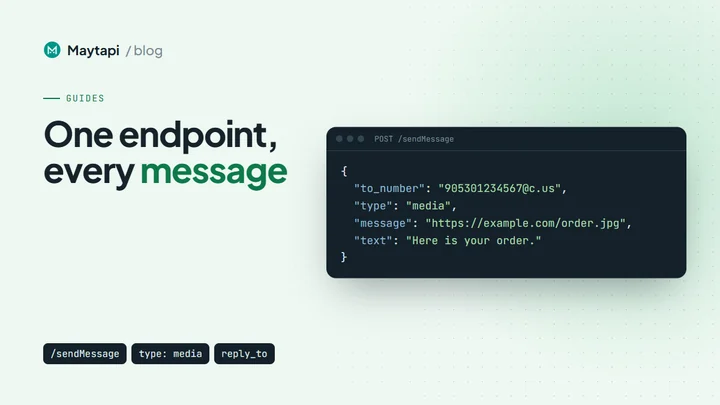 WhatsApp API Send Message: Every Message Type with Examples