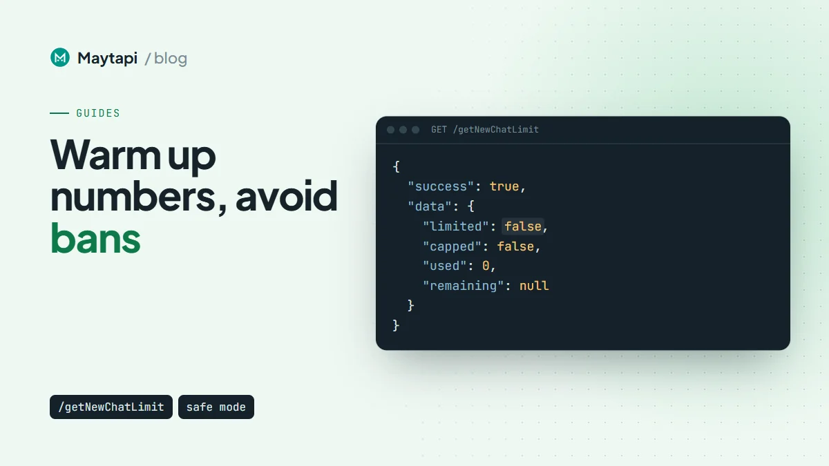 How to Avoid WhatsApp Bans When Automating: Safe Mode and Warm-up
