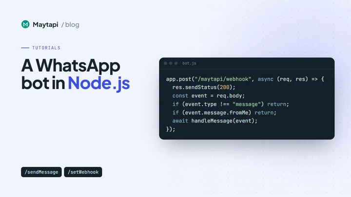 Build a WhatsApp Bot with Node.js: Send, Receive and Reply
