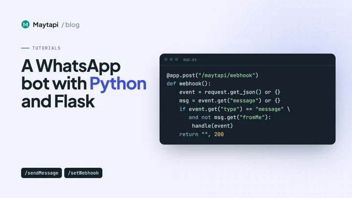Build a WhatsApp Bot in Python with Flask