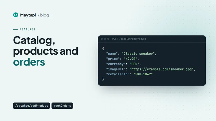 Sell on WhatsApp: Catalog, Products and Order Webhooks via API