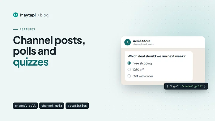 WhatsApp Channel API: Post Updates, Polls and Quizzes and Read Statistics
