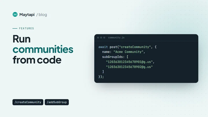 Managing WhatsApp Communities Programmatically