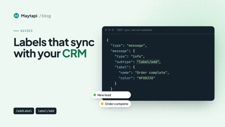 Sync WhatsApp Business Labels with Your CRM