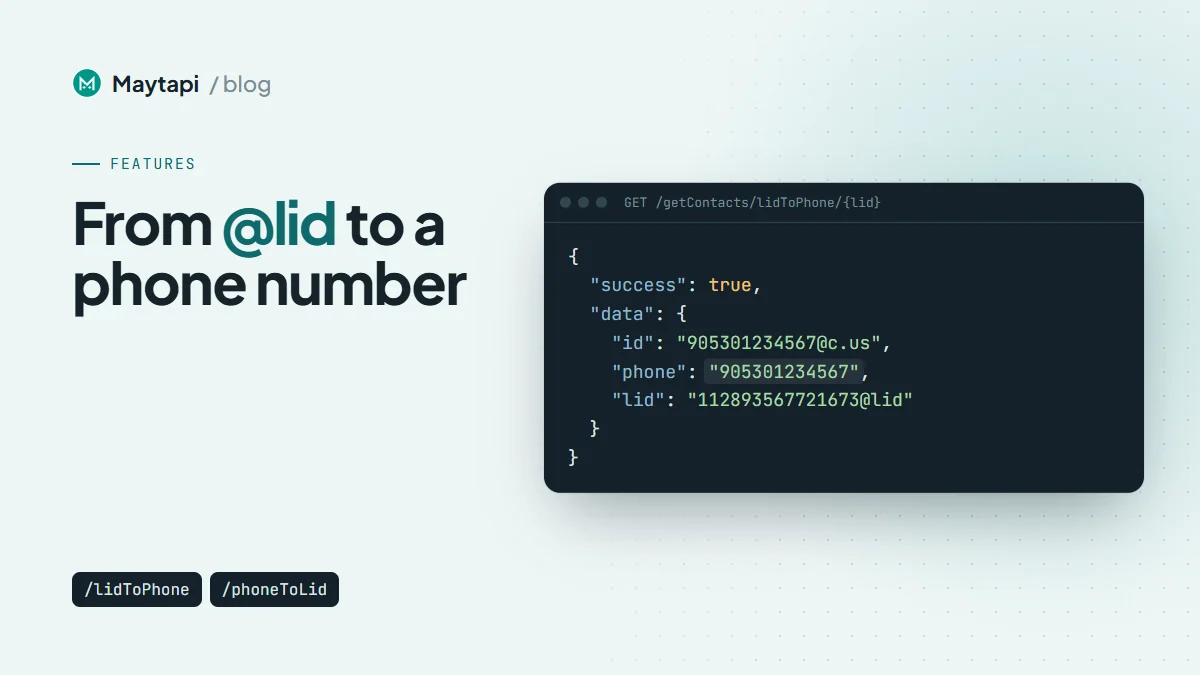 WhatsApp @lid Explained: How to Get the Phone Number Behind a LID