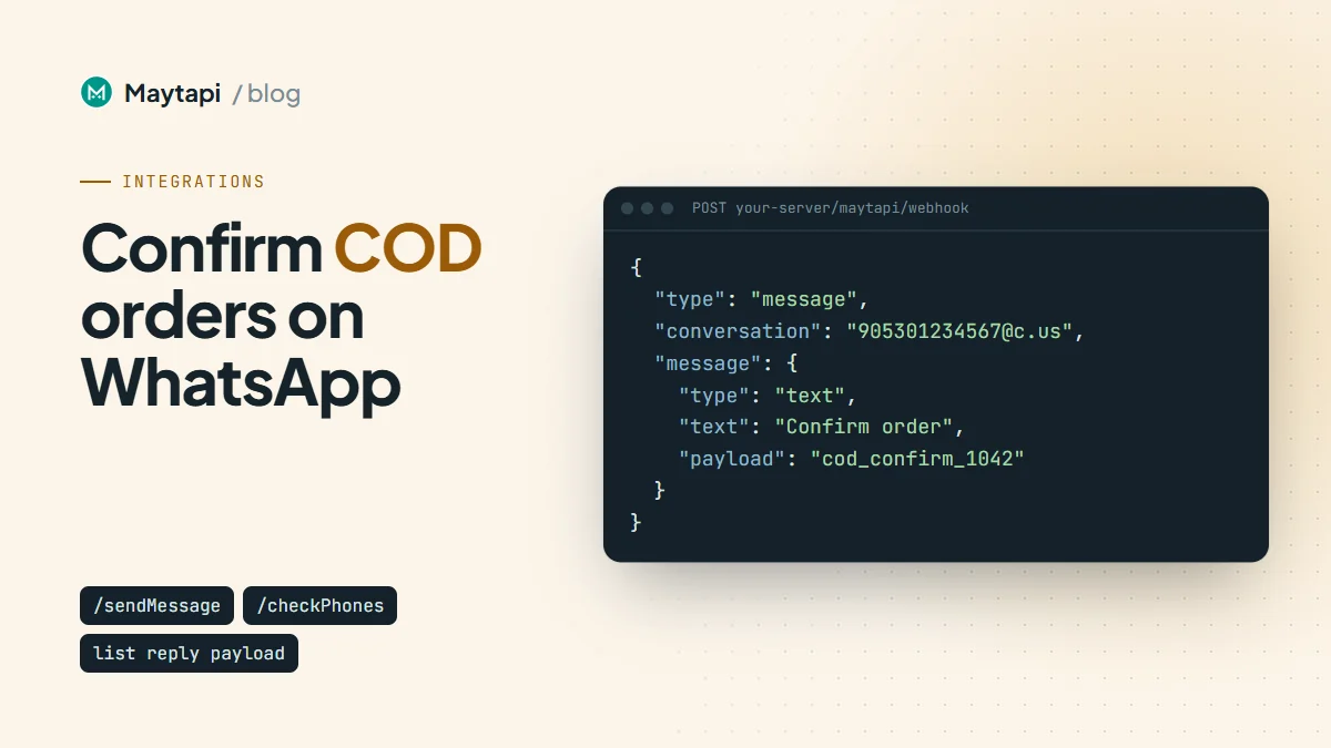 WhatsApp for Shopify & WooCommerce: Carts, Orders and COD
