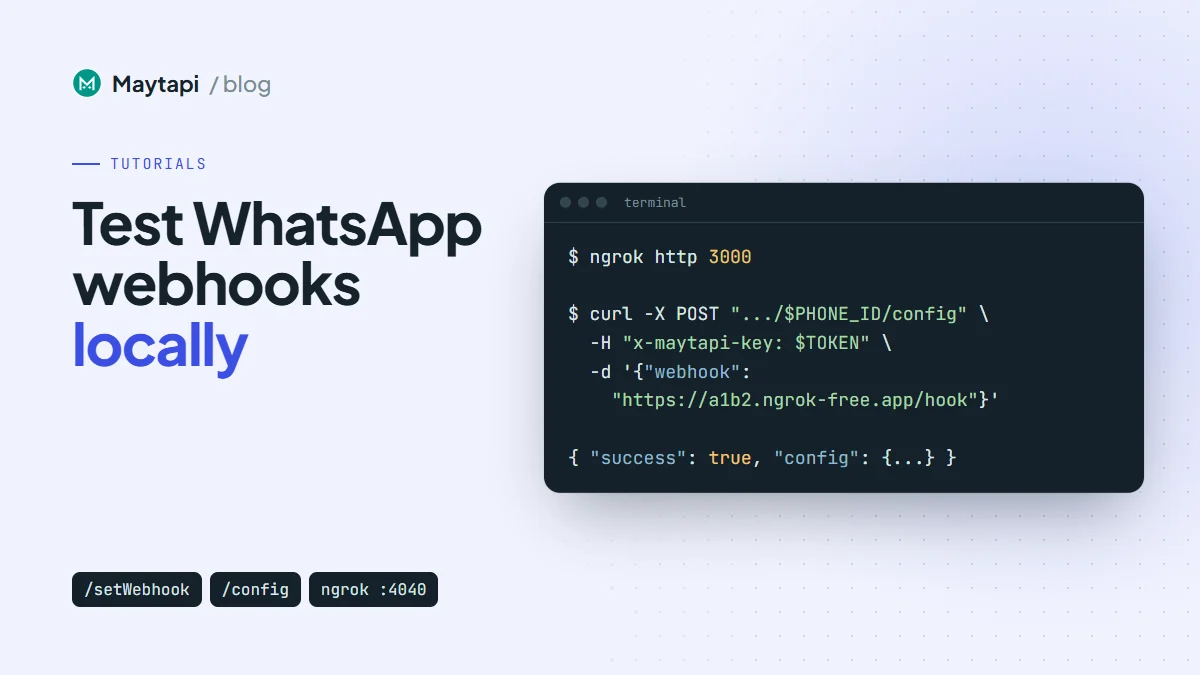 Test WhatsApp Webhooks Locally with ngrok or cloudflared